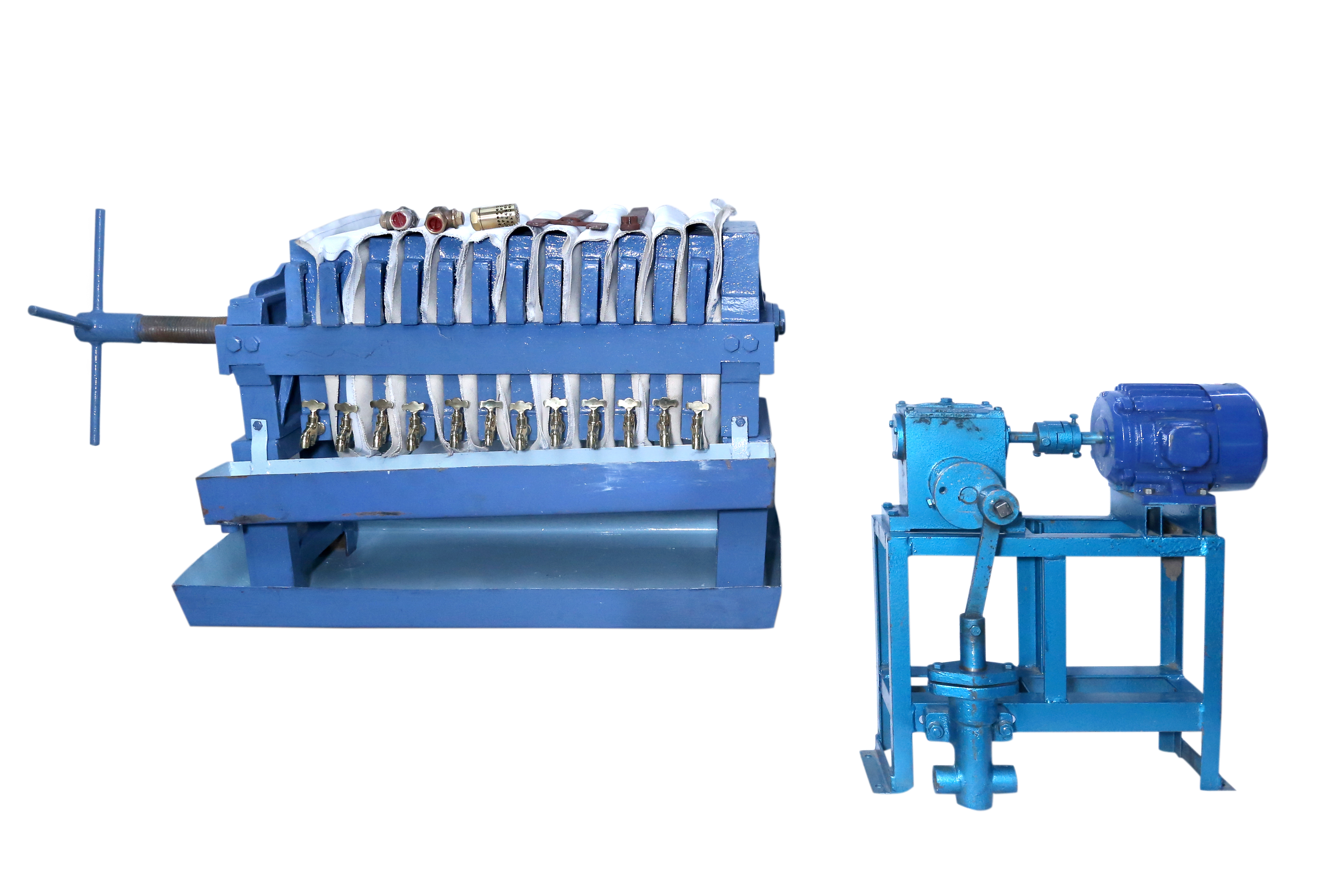 Oil Filter Press - 20-25 Ltr Per Hour Filtration Capacity, Cast Iron Material - Semi-automatic, Human Machine Interface Control System, 220kg Weight