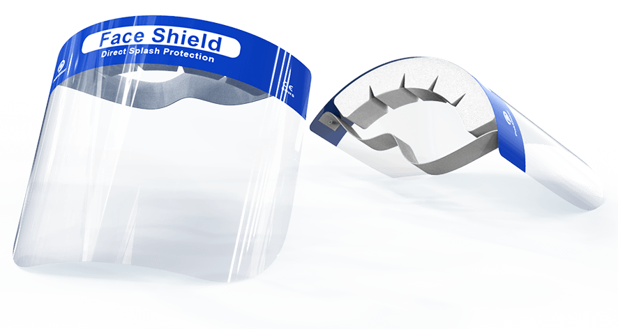 Reusable Face Shield - Anti Fog Polycarbonate, 4x4x8 Cm, White | Scratch Resistant, Unisex, Lightweight, Washable, Compatible With Spectacles & Mask
