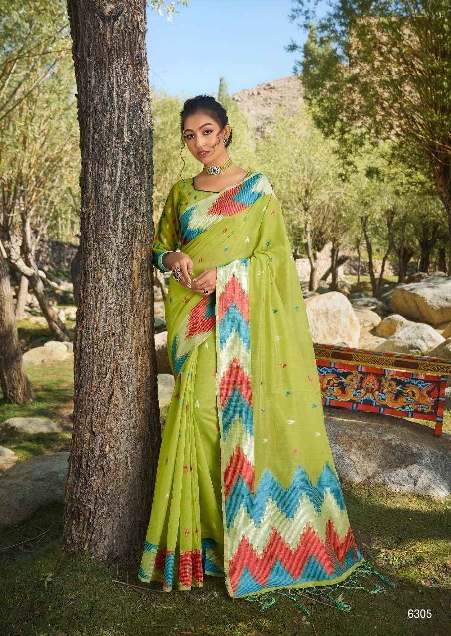Yellow Organza Saree
