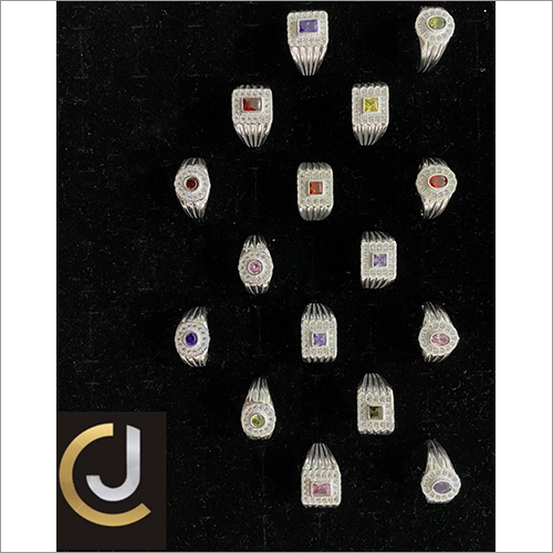 मेन्स प्योर सिल्वर माइक्रो रिंग्स