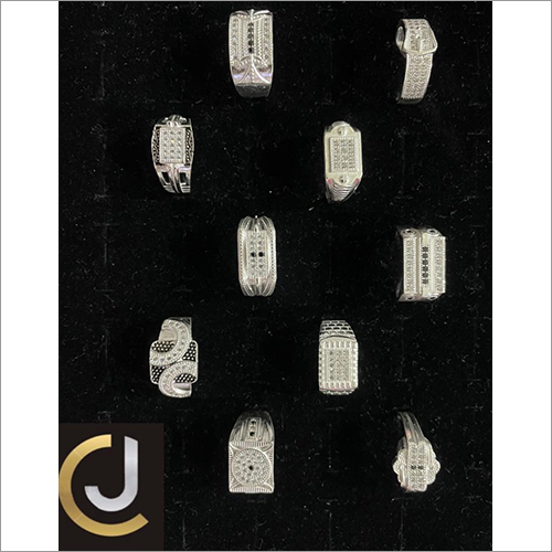 पुरुषों के शुद्ध चांदी के छल्ले