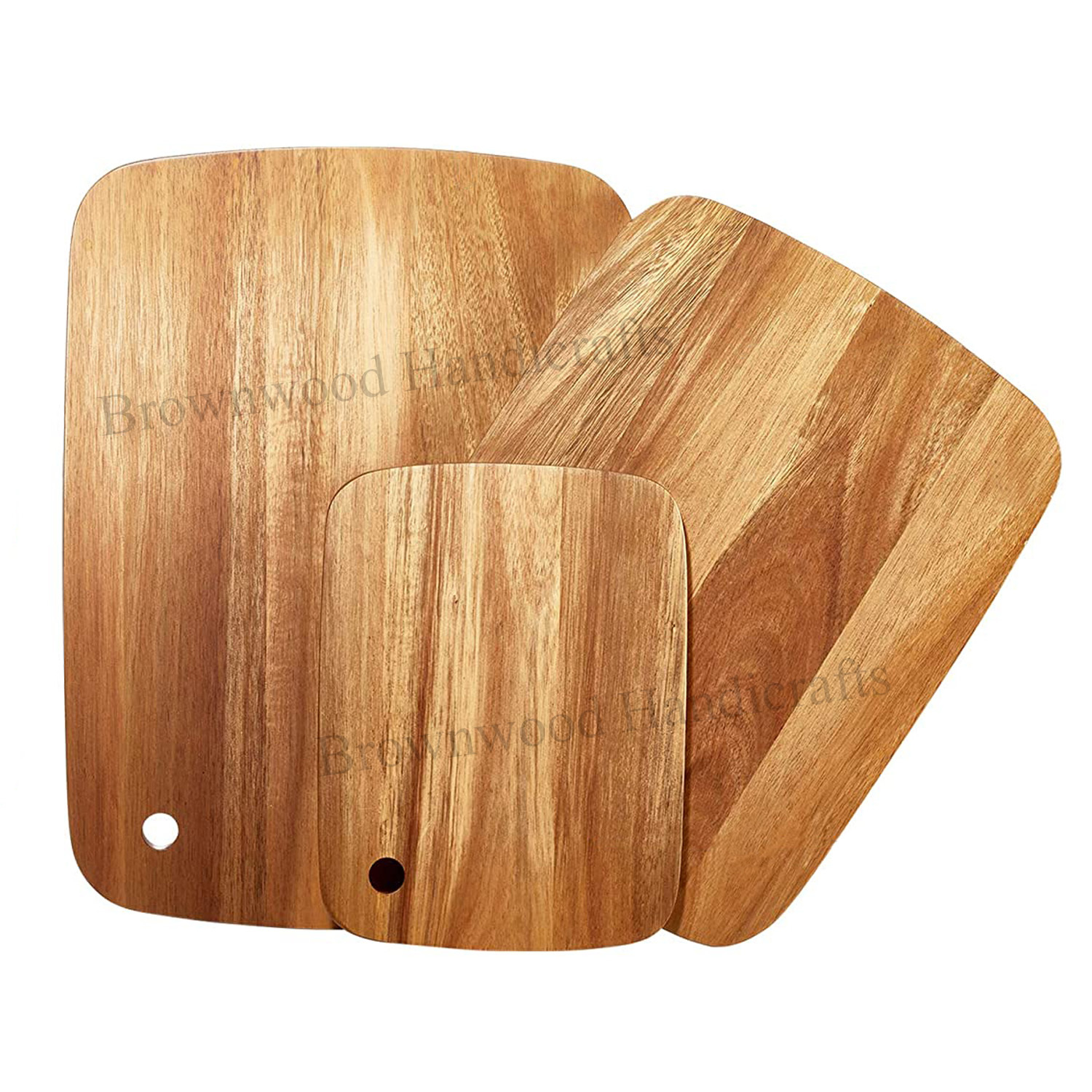 Wood Wooden Chopping Board Set Of 3