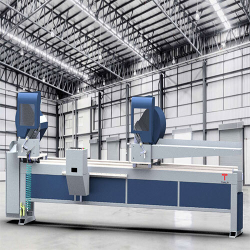 पूरी तरह से स्वचालित डबल हेड कटिंग मशीन ब्लेड A का आकार: 420mm