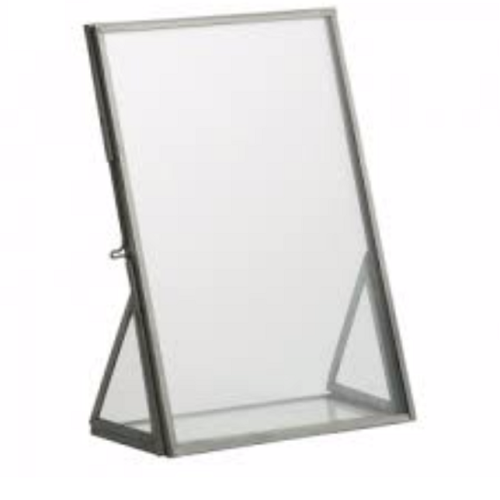 Clear Glass Photo Frame - Glass Material, 152mm Height, 101.6mm Width | Handmade, Easy to Clean, Eco-Friendly, Modern Arts Decoration