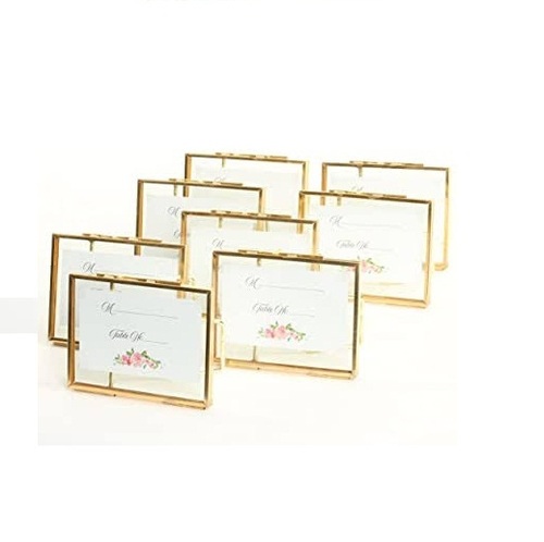 Home Decoration Photo Frame - Metal, 152.4mm Height x 101.6mm Width | Eco-Friendly, Easy to Clean, Customizable in Gold & Silver
