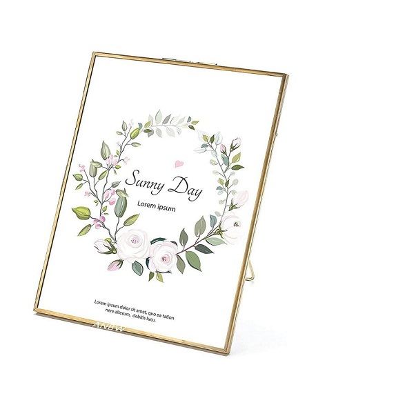 Clear Glass Photo Frame - Glass, 203x4 Inch, Gold & Silver (Customizable) | Easy To Clean, Eco-friendly, Handmade, Indian Design, Elegant Decoration