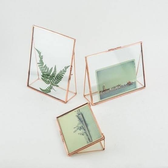Clear Glass Photo Frame - Glass, 203x4 Inch, Gold & Silver (Customizable) | Easy To Clean, Eco-friendly, Handmade, Indian Design, Elegant Decoration