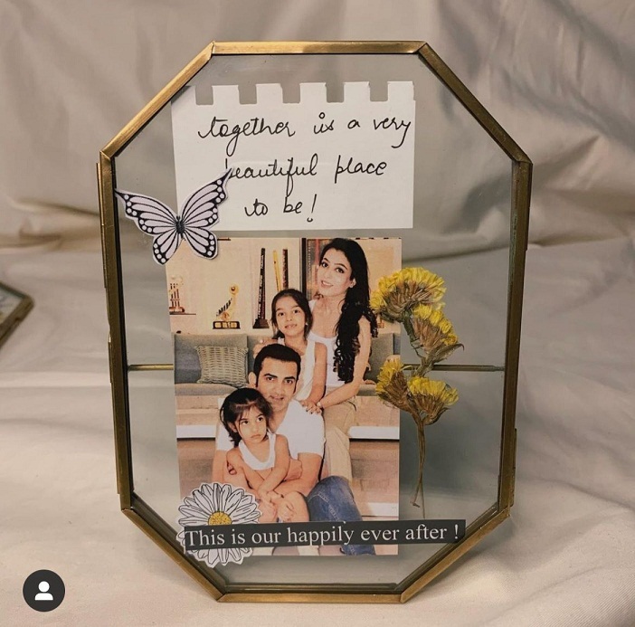 Clear Glass Photo Frame - Glass, 203x4 Inch, Gold & Silver (Customizable) | Easy To Clean, Eco-friendly, Handmade, Indian Design, Elegant Decoration