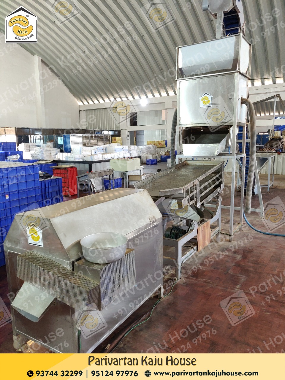 Cashew Kernel Grading Machine - Stainless Steel, 5.1 Ft X 2.0 Ft X 4.2 Ft | 250-1000 Kg/hr Capacity, 99% Accuracy, 1.00 Hp Electric Motor, Automatic Operation