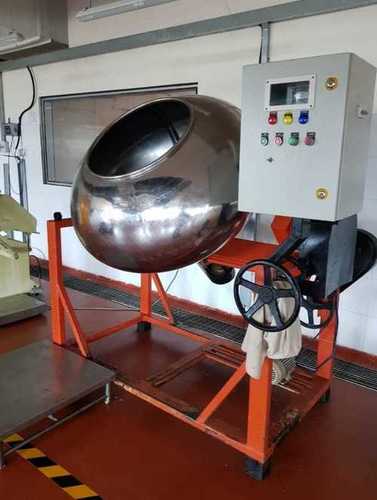 Coating Pan - Stainless Steel, 1500x1000x1200 mm, 50-100 Liters | 3 kW Power, Variable Speed, 200 kg Weight for Jackfruit Pulp Processing