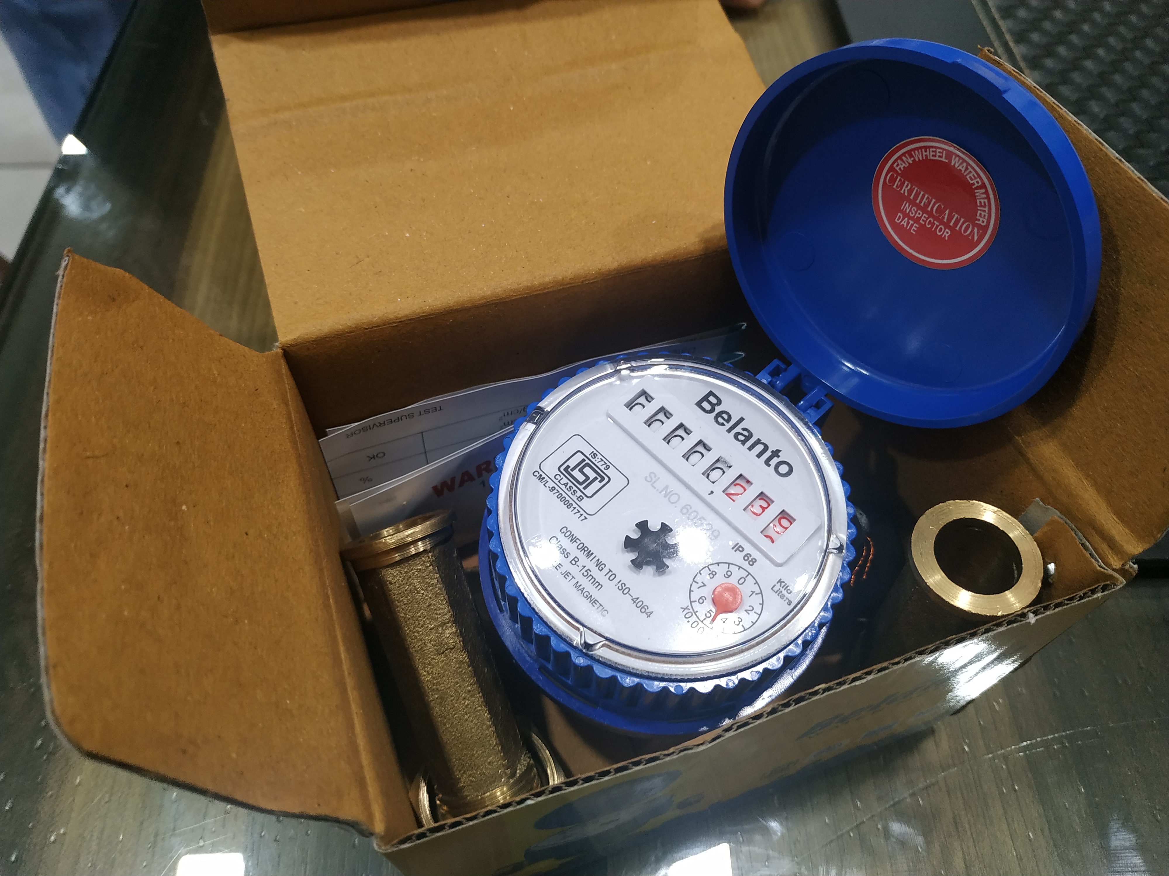 Singlejet Water Meter Accuracy: +_2% %