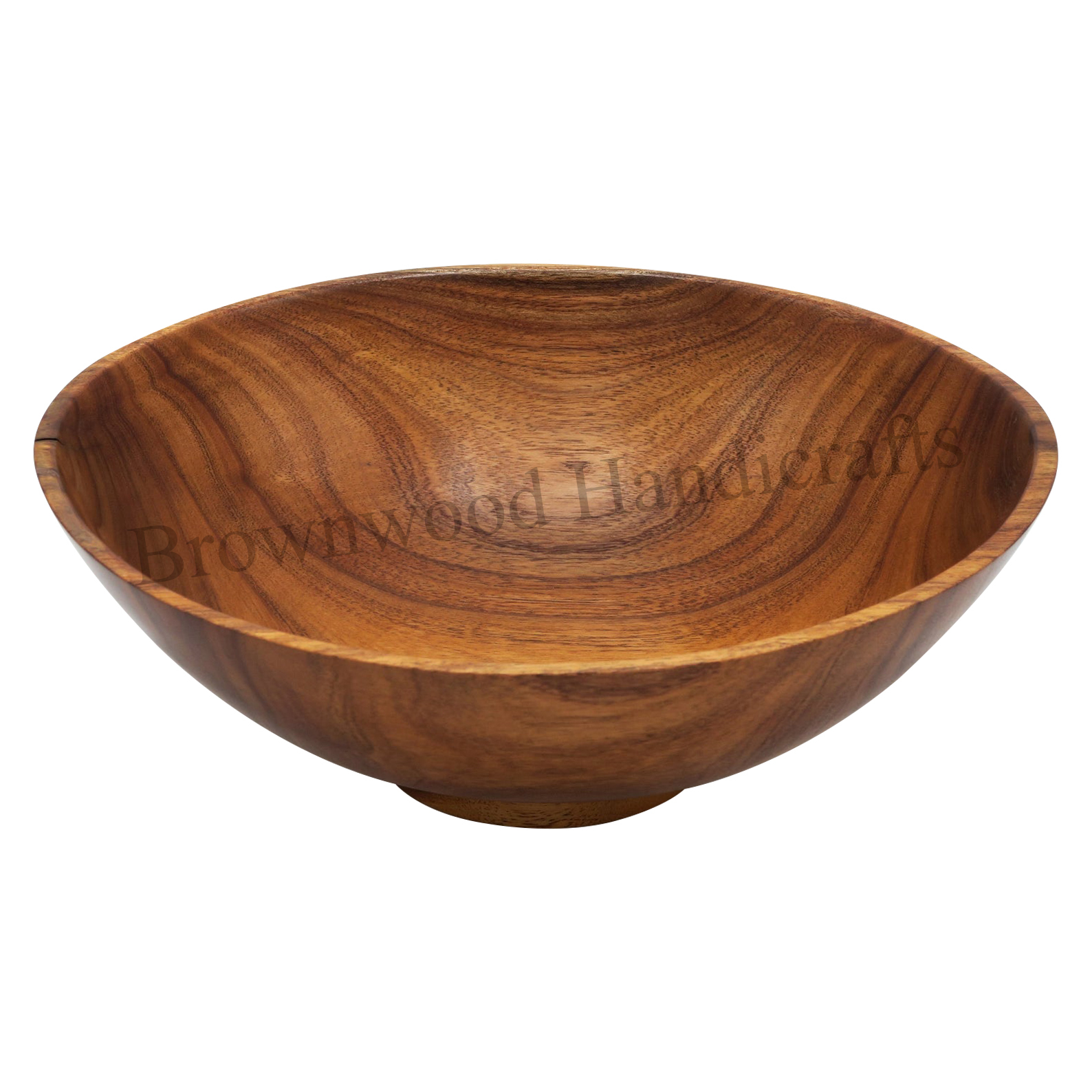Polished Wooden Serving  Bowl