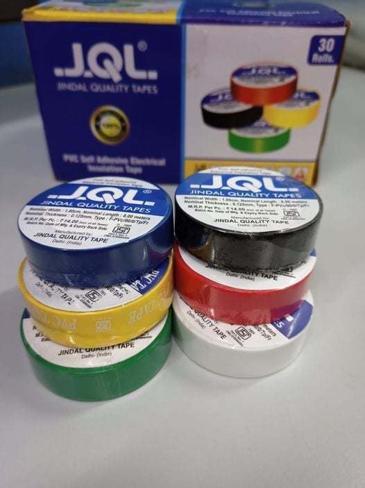 Insulation Tape - Pvc, 6m X 16mm , Blue, Green, Black, White, Yellow, Red | Single Side Rubber Adhesive, 0.120 Thickness, Durable For Electrical Applications