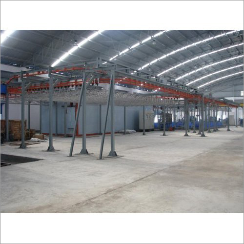 Single Phase Powder Coating Plant - Mild Steel, 5000 x 1200 x 1200 mm, Silver | 20 Ton Capacity, 1 Year Warranty, Automatic Operation