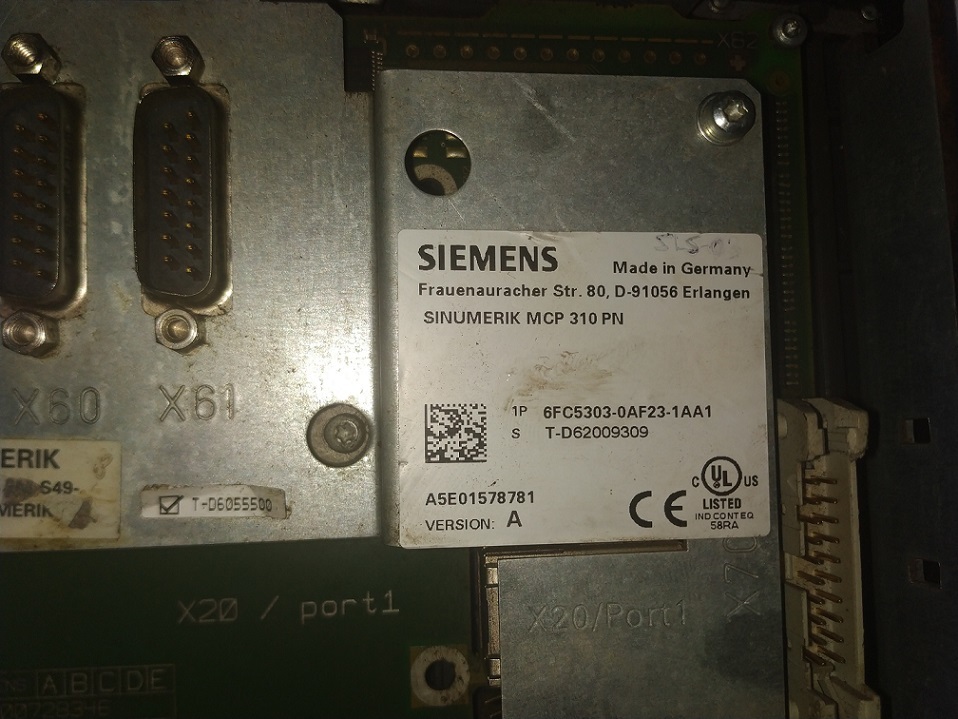 Siemens 6fc5303-0af23-1aa1 Keypad