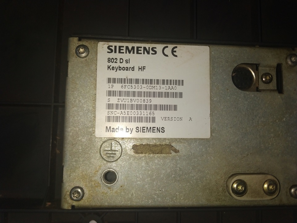 Siemens 6fc5303-odm13-1aa0 Keypad