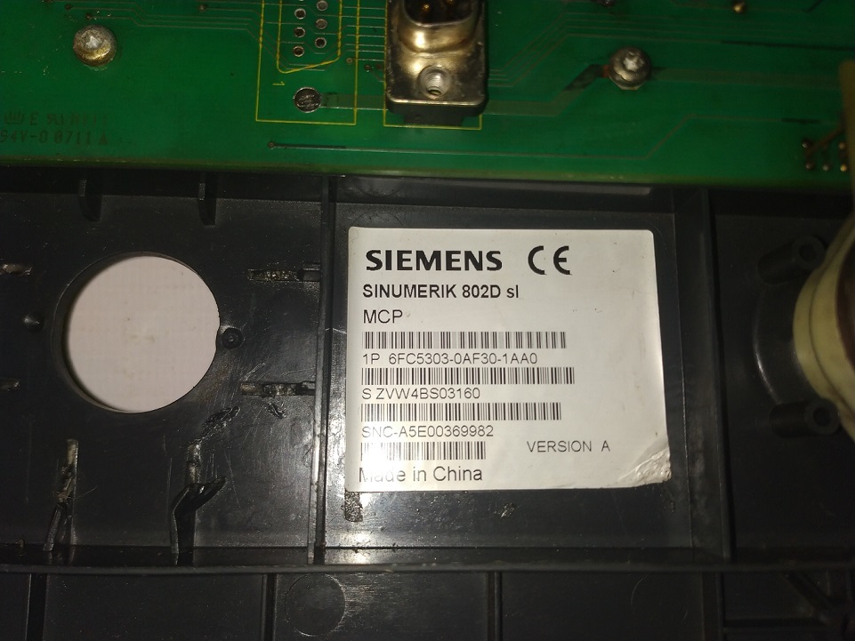 Siemens 6fc5303-0af30-1aa0 Keypad