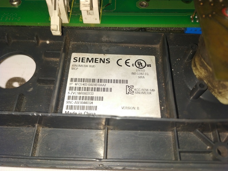 Siemens 6fc5603-0ad00-0aa2 Keypad