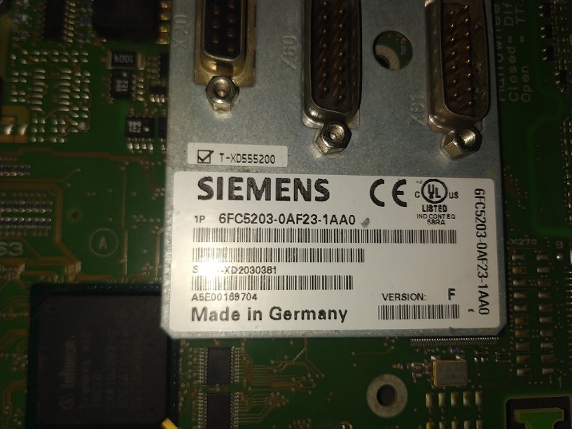 Siemens 6fc5203-0af23-1aa0 Keypad