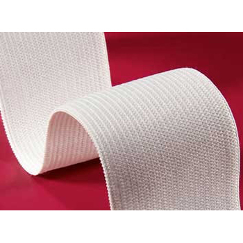 Knitted Elastics - Elastic Fabric, Customizable Length, White Color, Width 1-2 Inches | Versatile for Garment Manufacturing, Crafting & Textile Applications