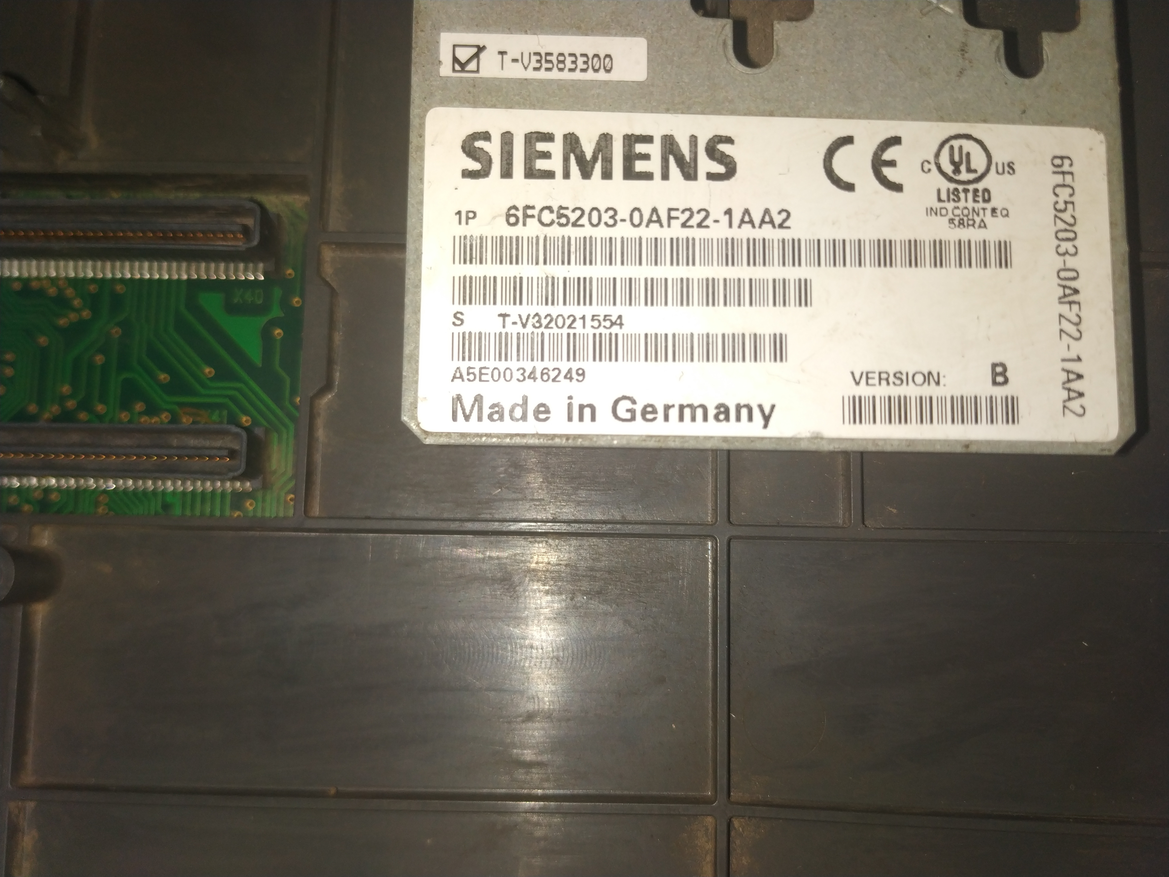 Siemens 6fc5203-0af22-0aa2 Keypad