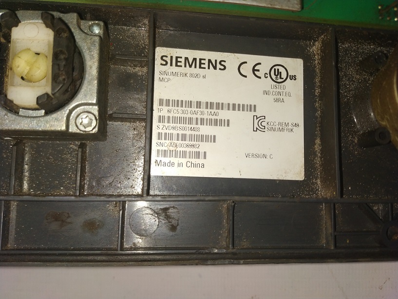 Siemens 6fc5303-0af30-0aa0 Keypad