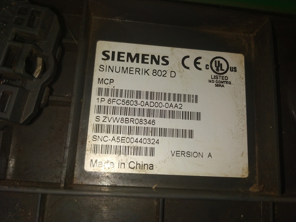 Siemens 6fc5603-0ad00-0aa2 Keypad