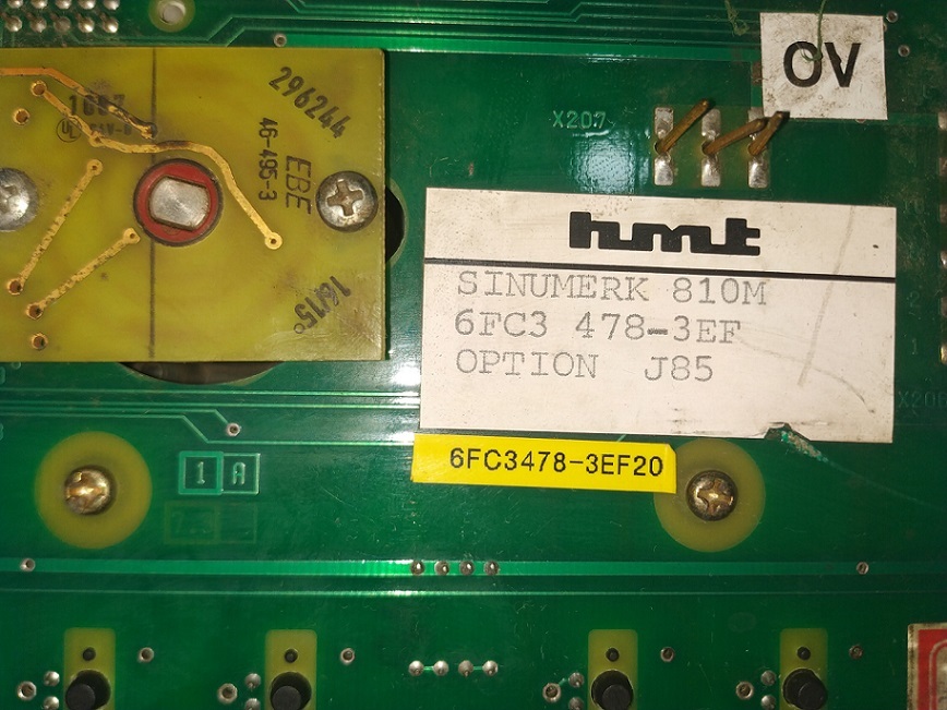 Siemens 6fc3 478-3ef20 Keypad