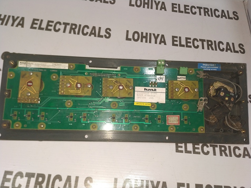 Siemens 6fc3 478-3ef20 Keypad