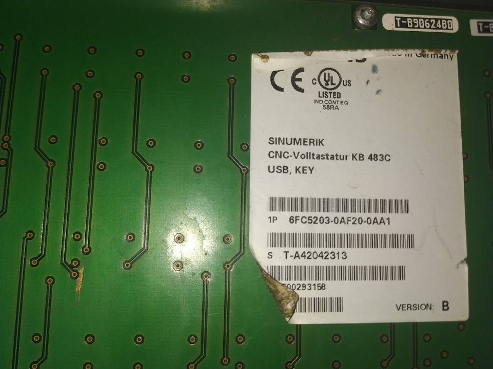 Siemens 6fc203-0af20-0aa1 Keypad