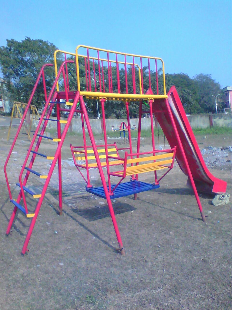 Multyplay Station - Mild Steel, 3m X 1.5m X 2.5m | Exclusive Outdoor Playground Equipment, Various Colors & Sizes, Quality Tested