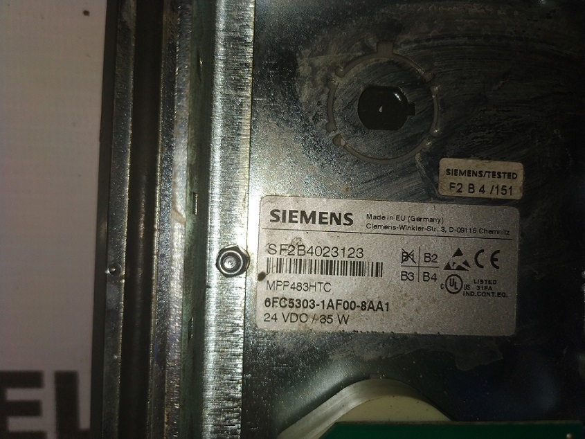 Siemens 6fc5303-1af00-8aa1 Keypad