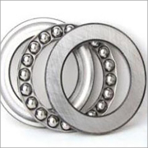 Thrust Ball Bearing - Bearing Steel, Single Row, Gray | Moisture Resistant, Ideal For Food Processing And Medical Devices