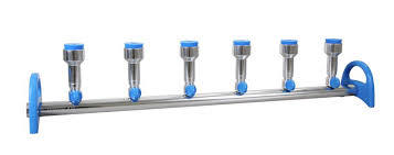 Vacuum Filtration Manifold, Sterility Test Unit, Complete Kit - Color: Silver