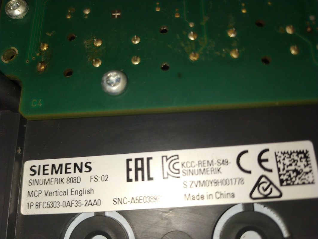 Siemens 6fc5303-0af35-2aa0 Keypad