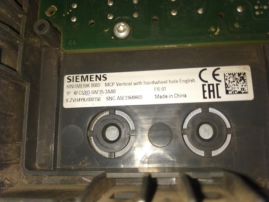 Siemens 6fc5303-0af35-3aa0 Keypad