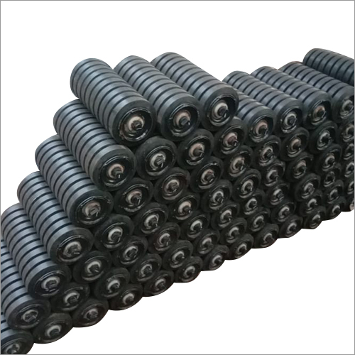 Impact Rollers - Metal & Rubber, Different Sizes Available - Durable Black Industrial Solutions