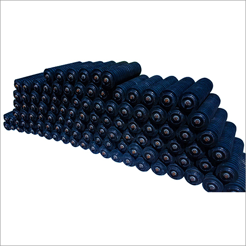 Impact Rollers - Metal & Rubber, Different Sizes Available - Durable Black Industrial Solutions