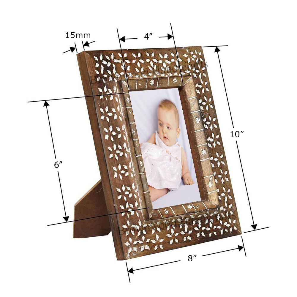 Polished Wooden Photo Frame