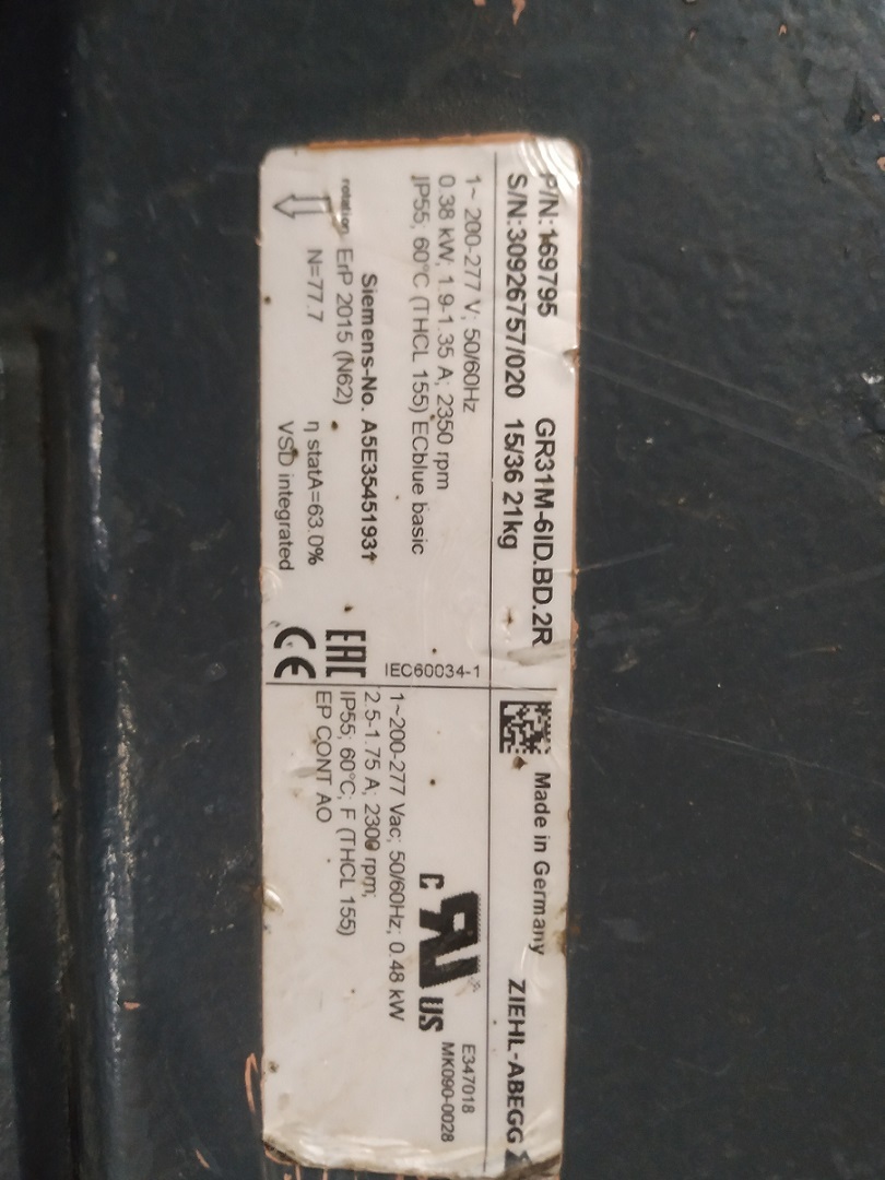 Siemens Gr31m-6id.bd.2r Fan