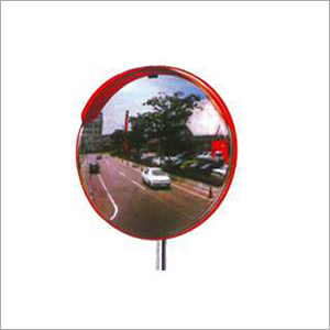 Road Safety Convex Mirror - 100 Cms | Glass & Metal Durable Design, Enhanced Visibility, Road Traffic Management