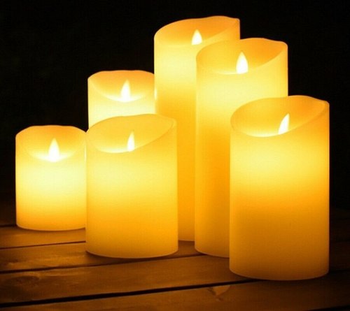 LED Candle Light - Realistic Flame Effect, Battery Operated, Warm Glow Ambiance