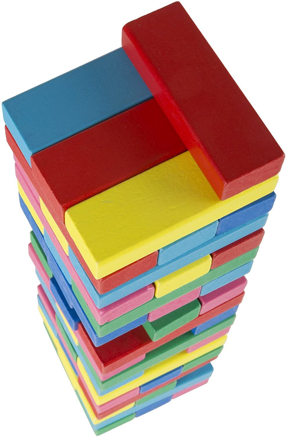 Wooden Color Jenga Game