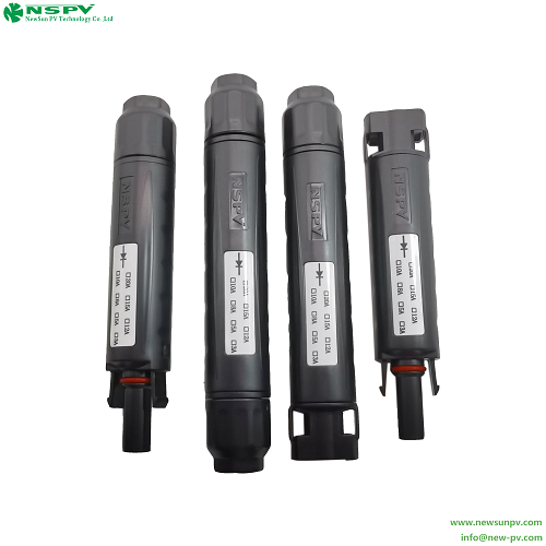 Tuv Solar Diode Connetors Ip67 Waterproof 1000vdc 10a Pv4.0 Diode Connectors Solar Blocking Diode - Color: Black