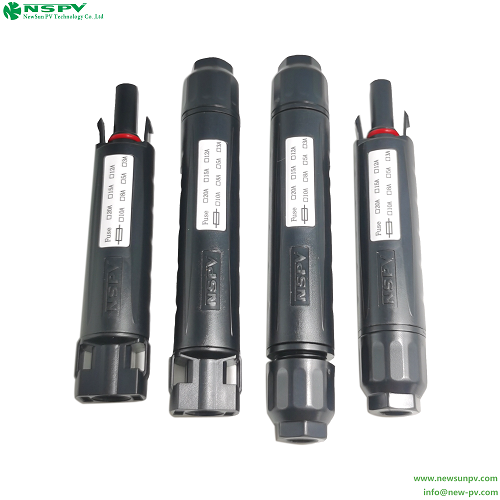 Solar Fuse Connectors 1000vdc With In-line Fuse Pv Fuse Connectors For Solar System Protection - Color: Black