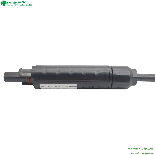 Black Ip67 Waterproof Pv4.0 Solar Fuse Connector 1000vdc Female Cable End