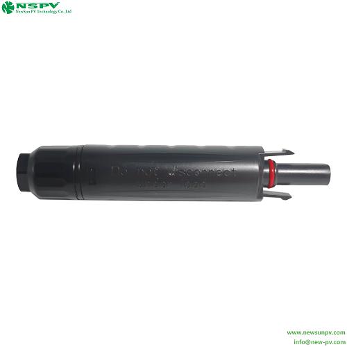 Black Ip67 Waterproof Pv4.0 Solar Fuse Connector 1000vdc Female Cable End