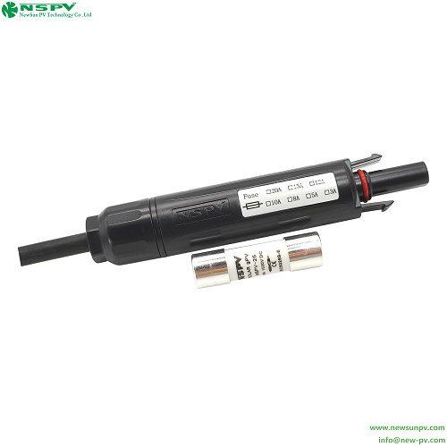 Black Ip67 Waterproof Pv4.0 Solar Fuse Connector 1000vdc Female Cable End