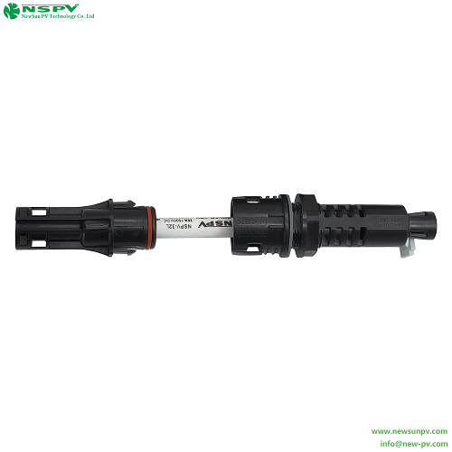 Black Tuv Certified Solar Panel Fuse Connector Male End For Solar Combiner Box