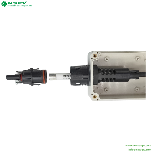 Black Tuv Certified Solar Panel Fuse Connector 4pff Female End For Home Use